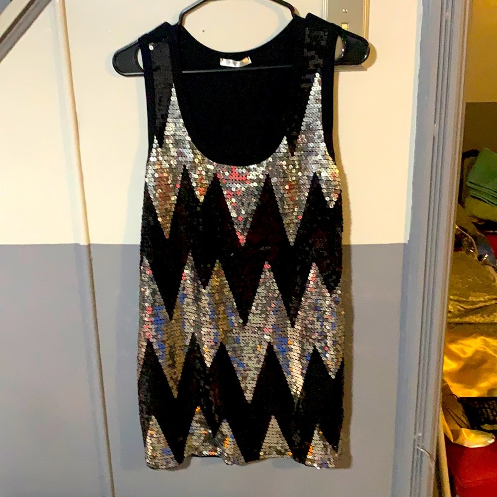 Sequined tank